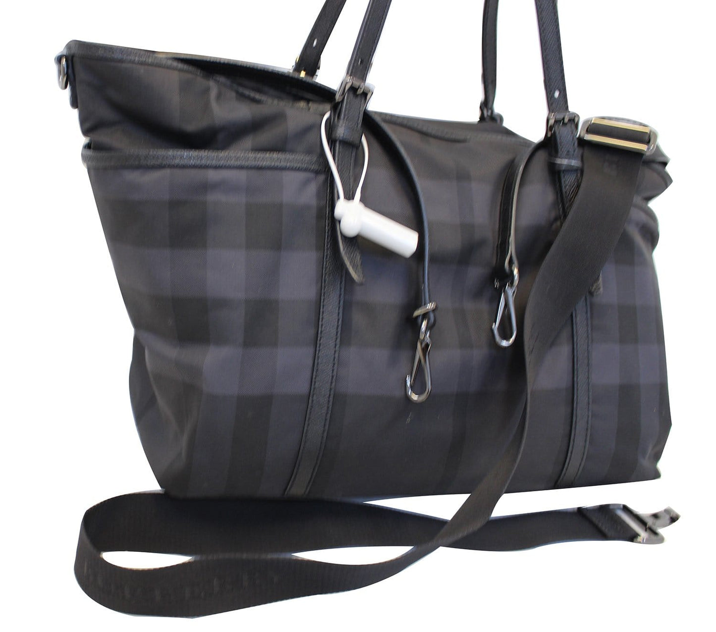 BURBERRY Graceford Tonal Check Diaper Shoulder Bag