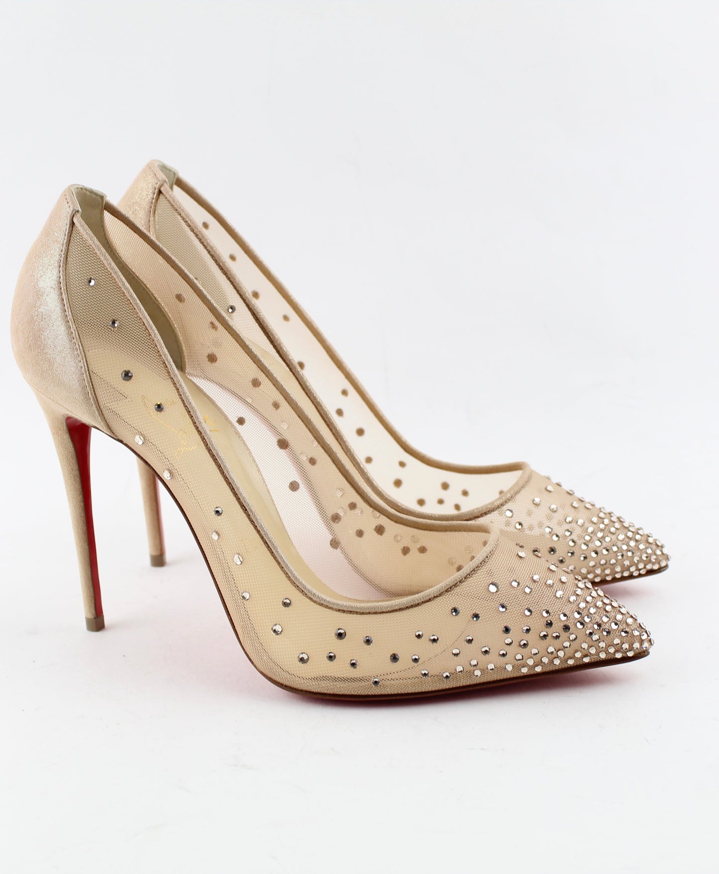 CHRISTIAN LOUBOUTIN FOLLIES STRASS 100mm