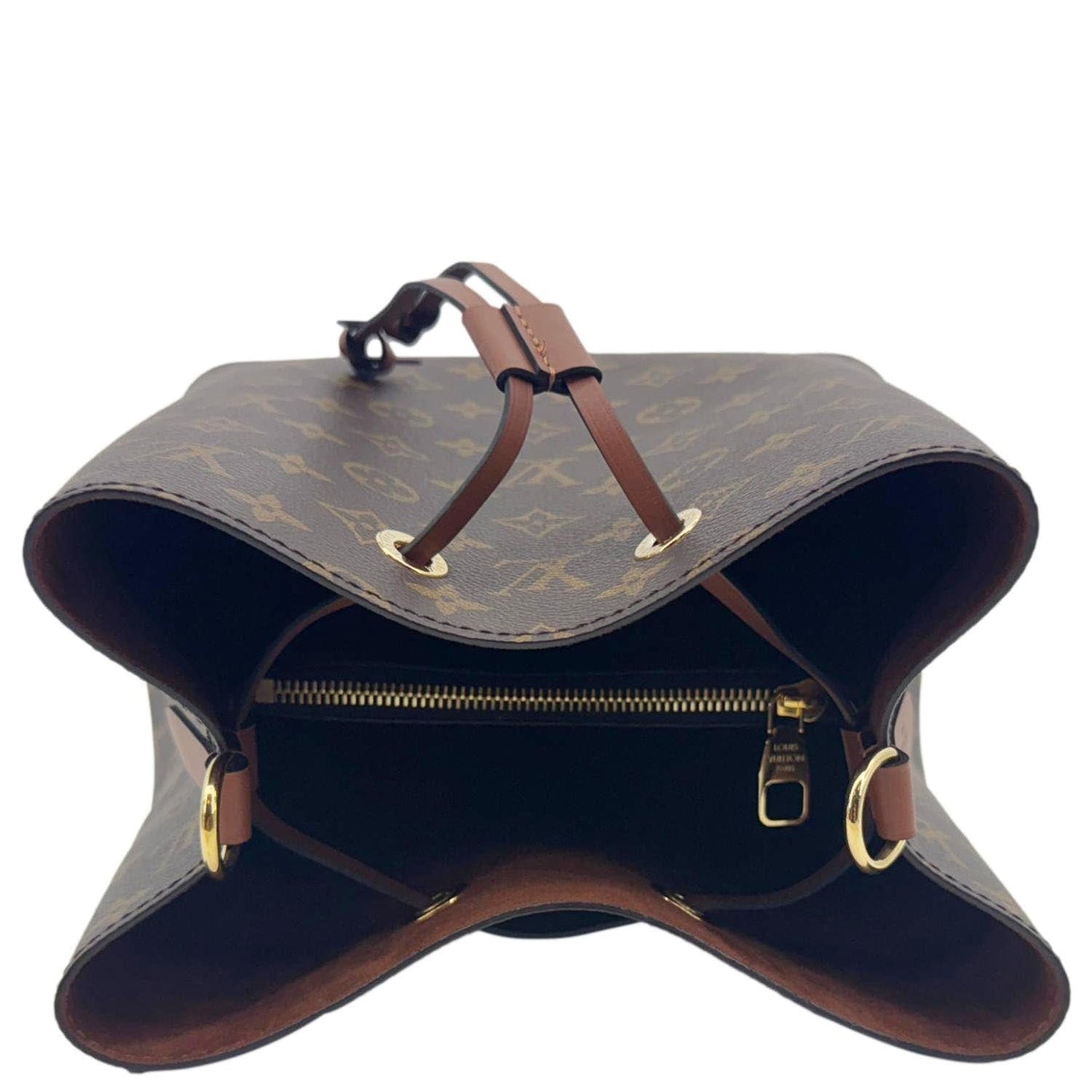 LOUIS VUITTON Neonoe MM Monogram Canvas Shoulder Bag Caramel