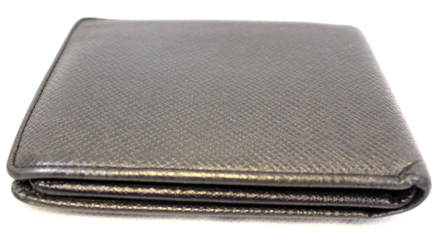 LOUIS VUITTON Slate Taiga Billfold Black Wallet - Sale