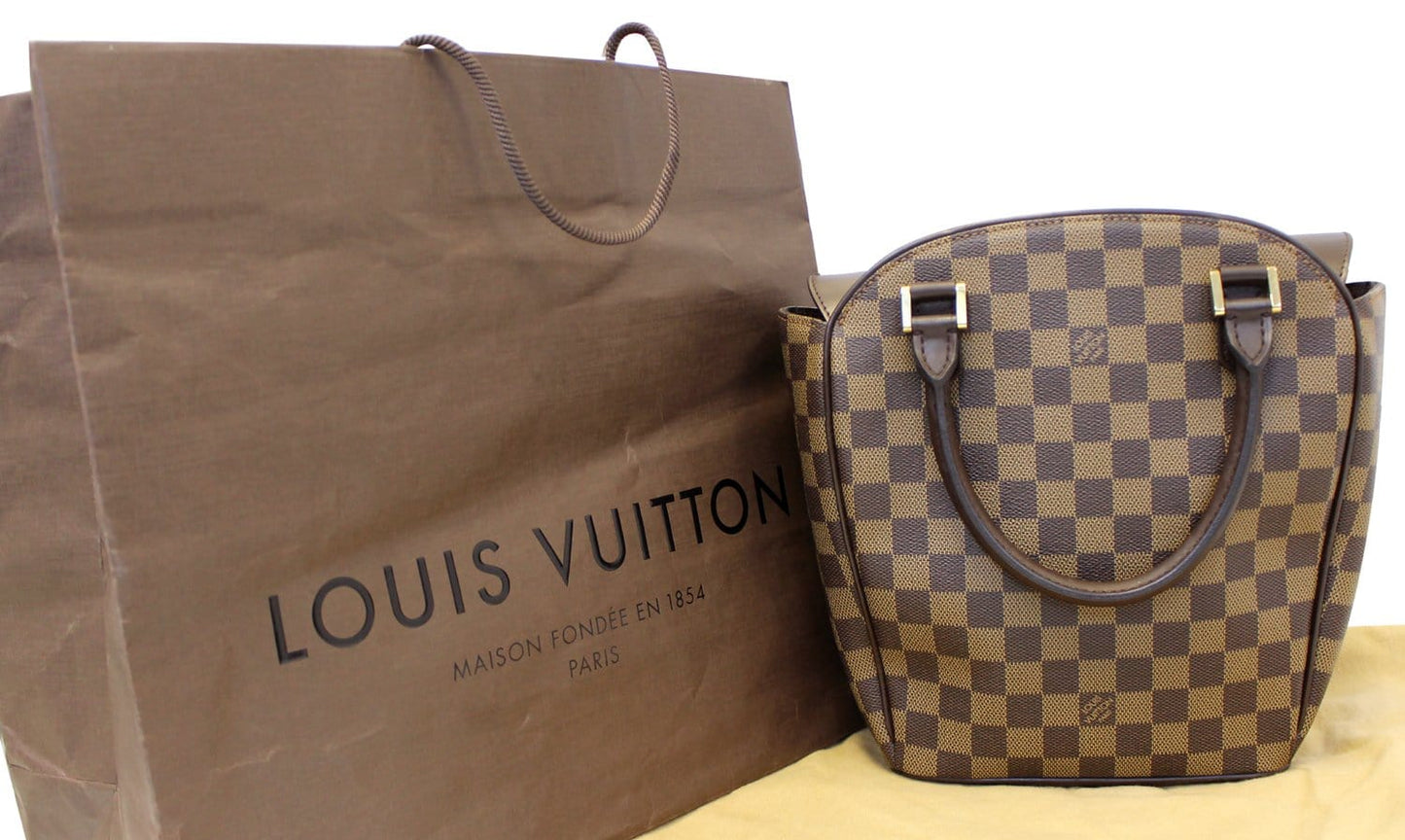 LOUIS VUITTON Damier Ebene Sarria Seau Tote Bag