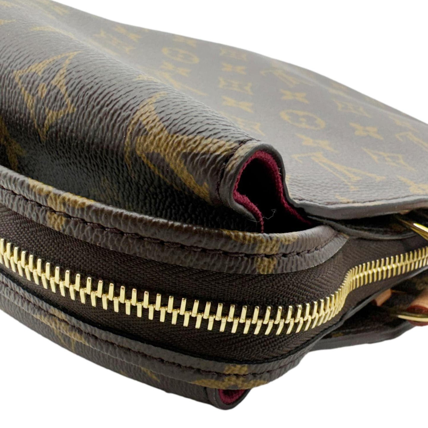LOUIS VUITTON Petit Palais Monogram Canvas Shoulder Bag Brown