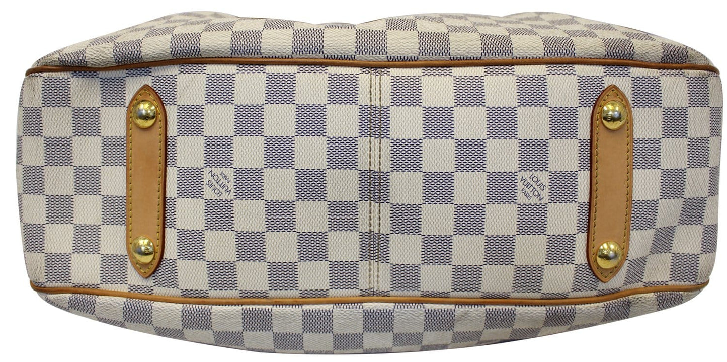 LOUIS VUITTON Damier Azur Siracusa GM Shoulder Handbag