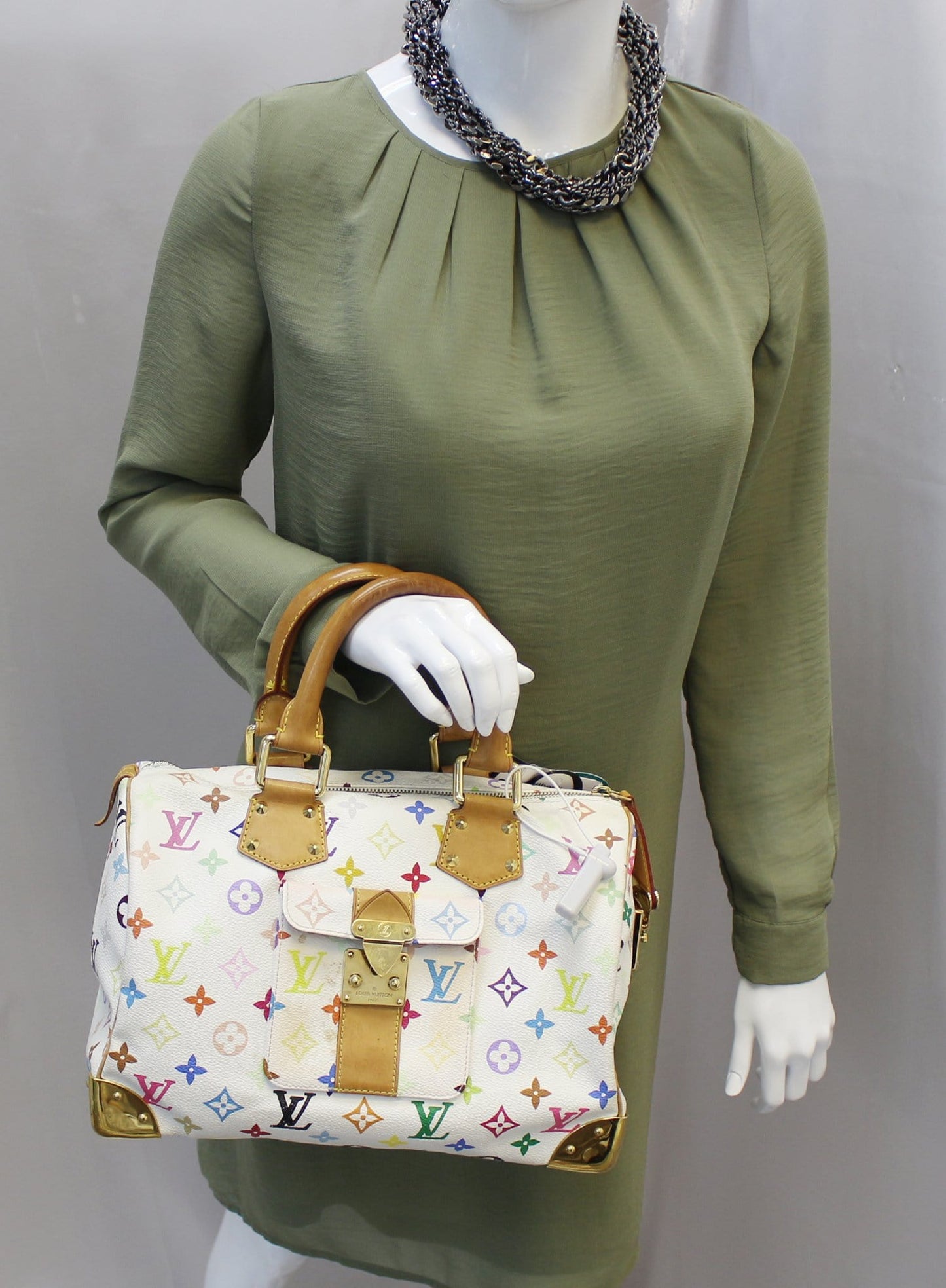 LOUIS VUITTON Monogram Multicolor Speedy 30 Satchel Bag