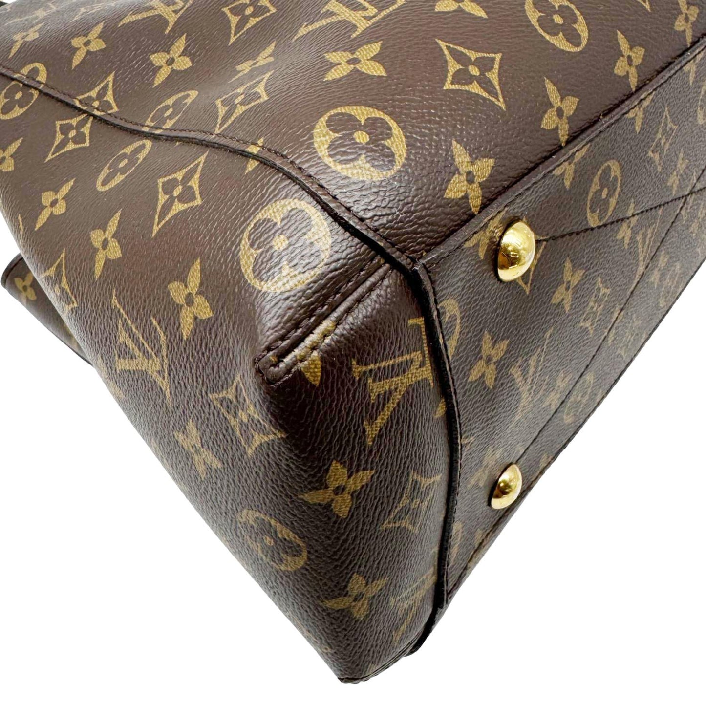 LOUIS VUITTON Montaigne GM Monogram Canvas Shoulder Bag Brown