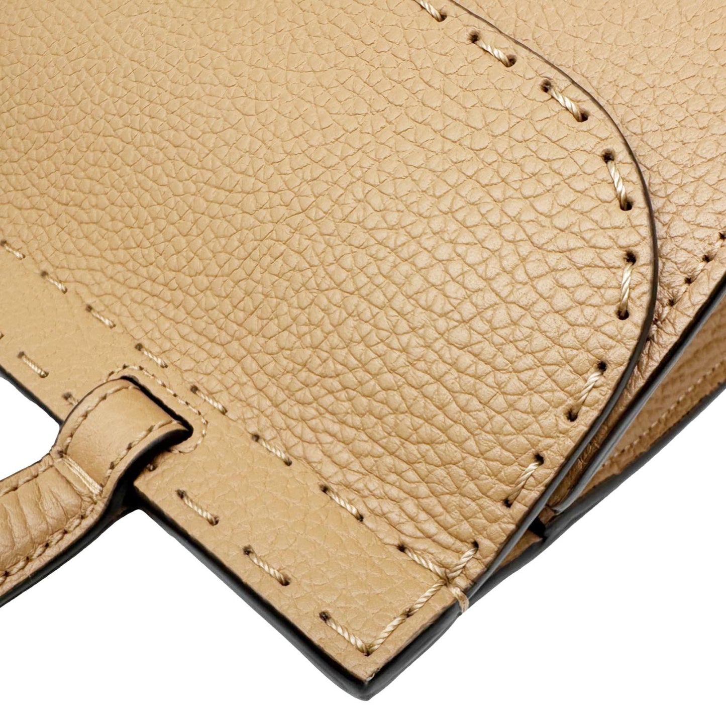 GUCCI GG Marmont Pebbled Leather Top Handle Crossbody Bag Beige 779796