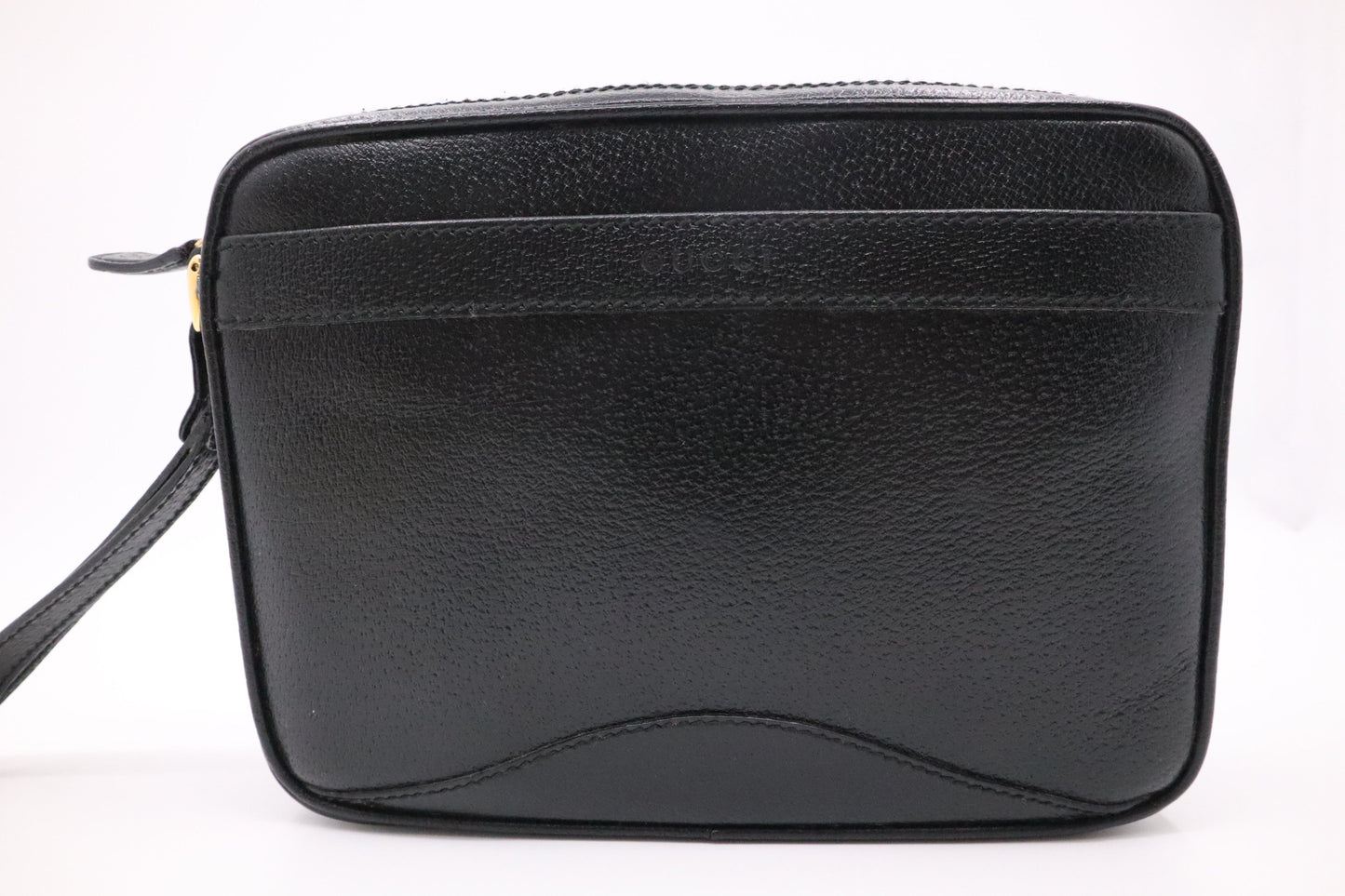 Gucci Wrist Pouch in Black Leather