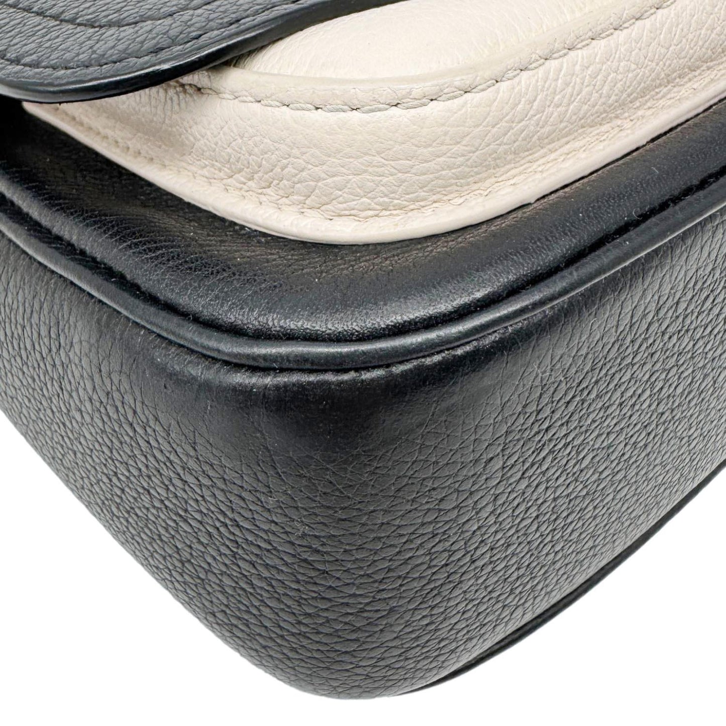 LOUIS VUITTON Lockme Tender Calfskin Leather Shoulder Bag Black
