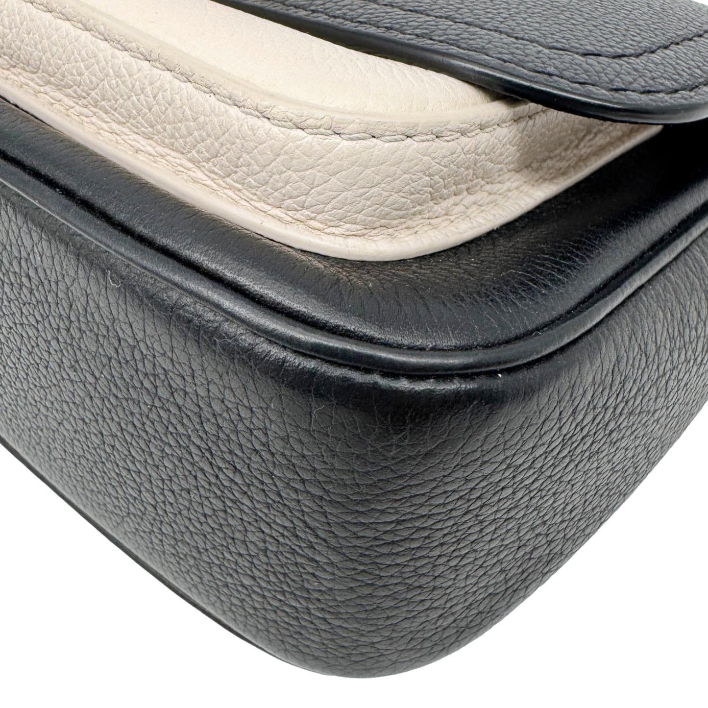 LOUIS VUITTON Lockme Tender Calfskin Leather Shoulder Bag Black