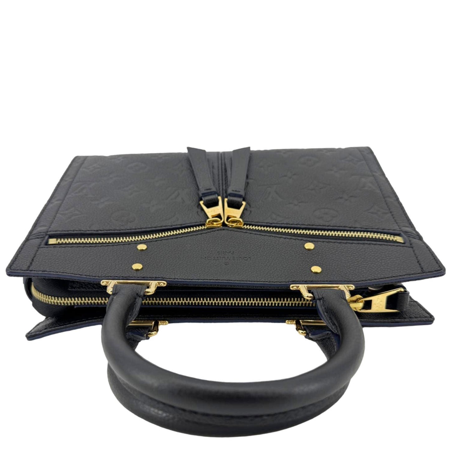LOUIS VUITTON Sully PM Monogram Empreinte Leather Shoulder Bag Black