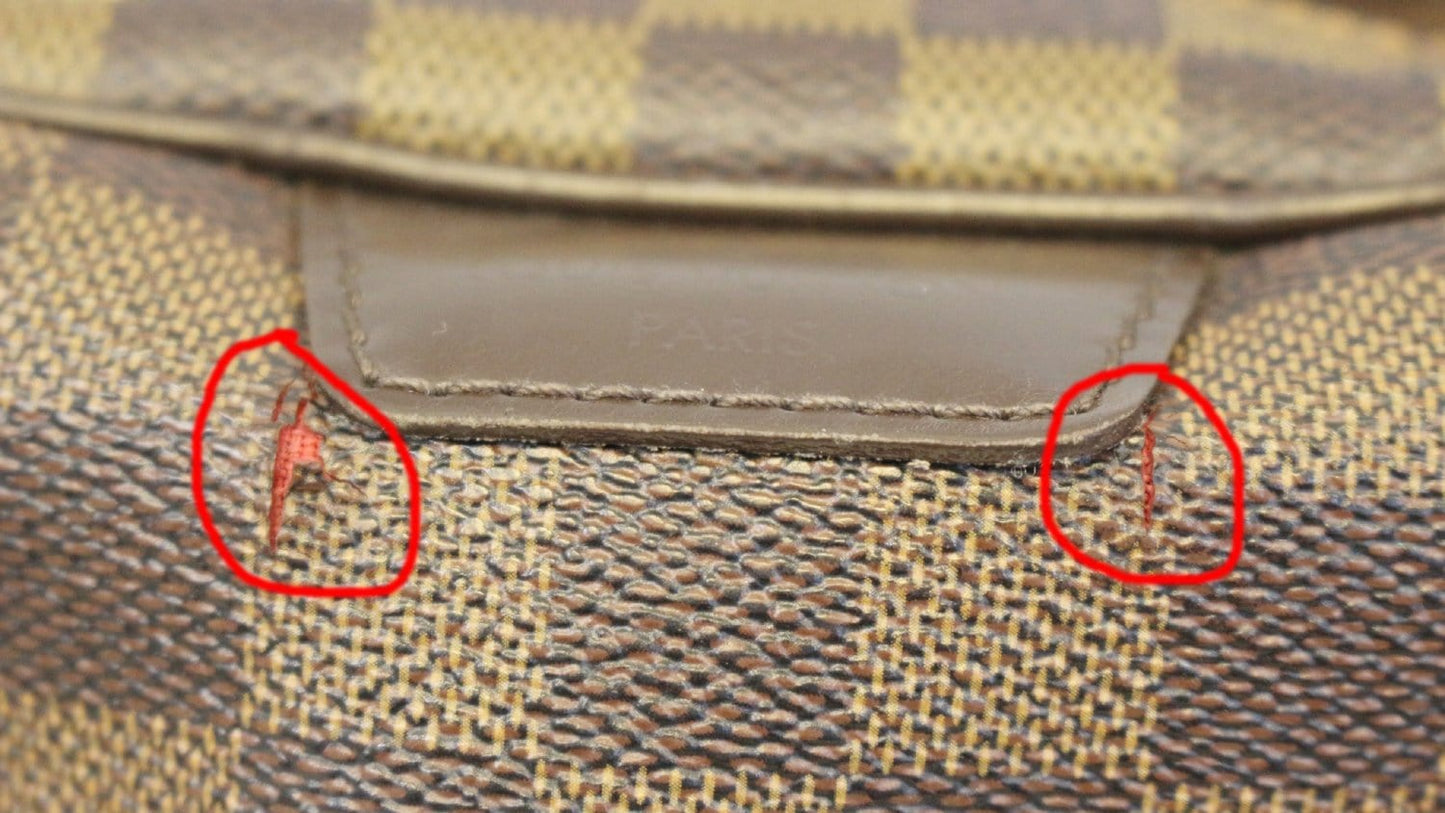 LOUIS VUITTON Damier Ebene Rivington PM Shoulder Bag - Sale ( Damage Please see the pictures )