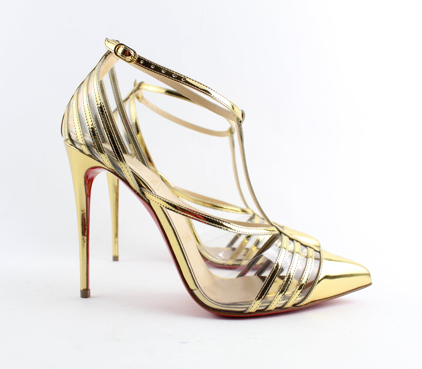 CHRISTIAN LOUBOUTIN DECK 100mm SIZE 38.5