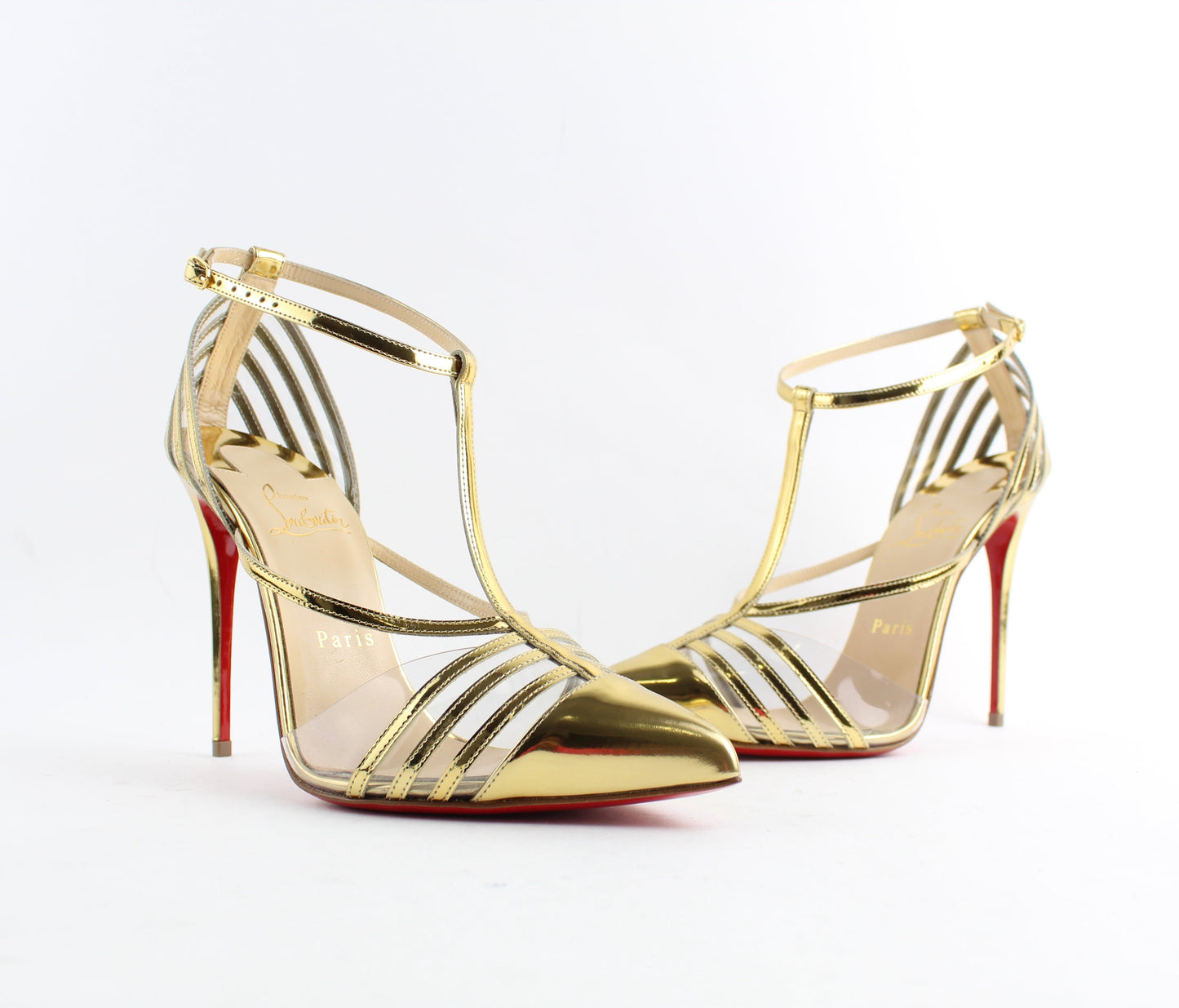 CHRISTIAN LOUBOUTIN DECK 100mm SIZE 38.5