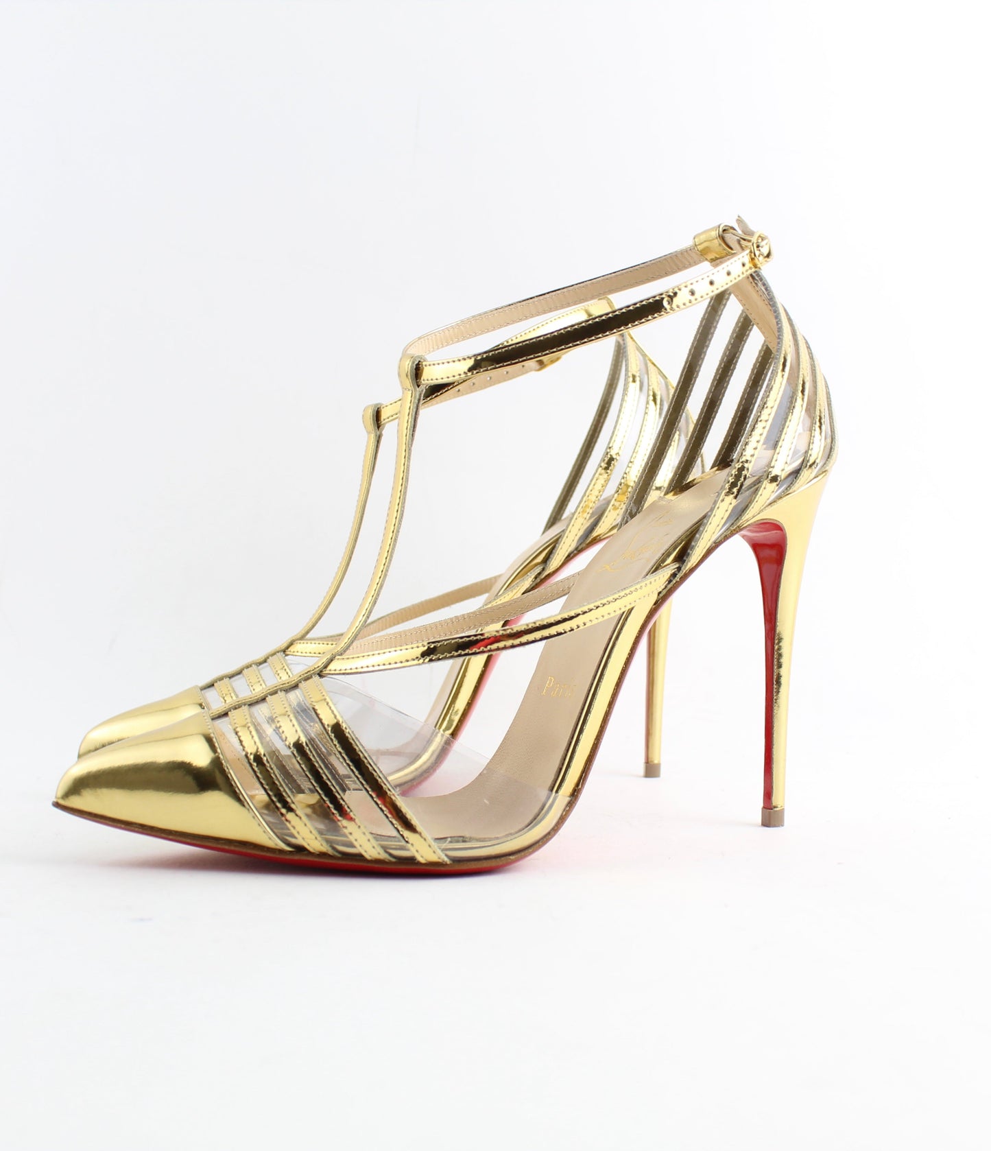 CHRISTIAN LOUBOUTIN DECK 100mm SIZE 38.5
