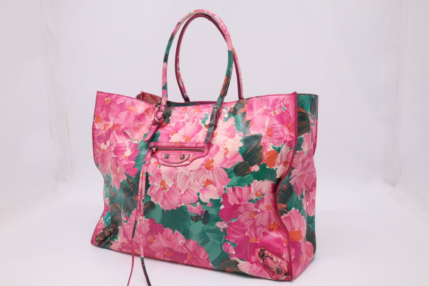 Balenciaga Papier Tote in Floral Leather