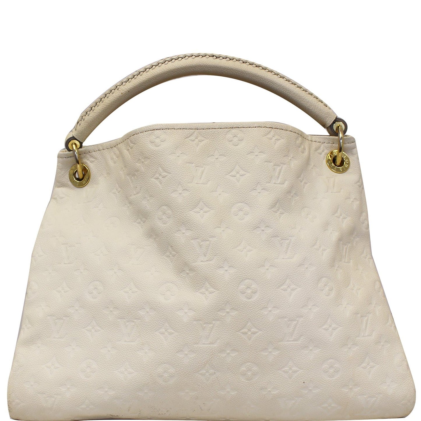 LOUIS VUITTON Artsy MM Empreinte Leather Shoulder Bag Beige