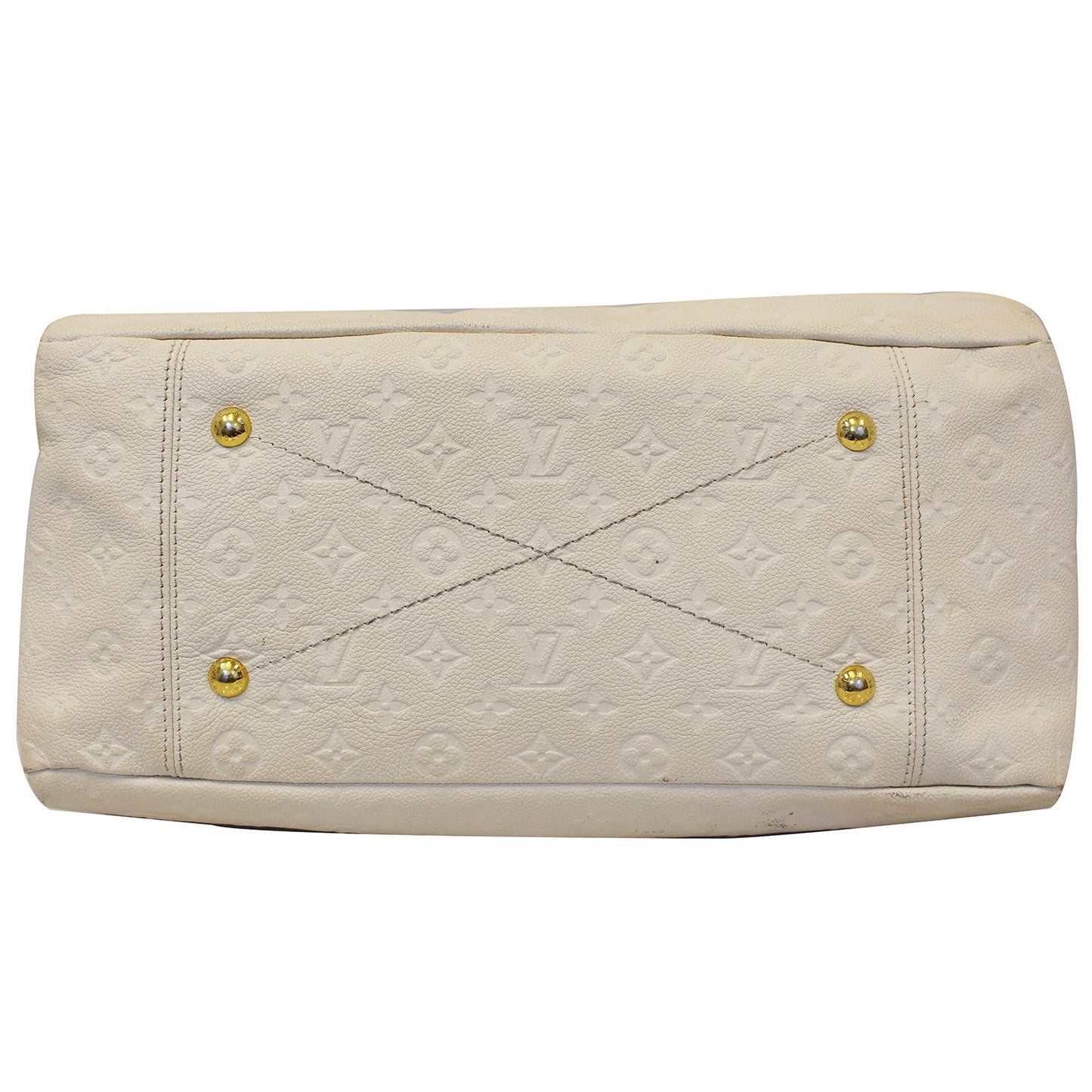 LOUIS VUITTON Artsy MM Empreinte Leather Shoulder Bag Beige