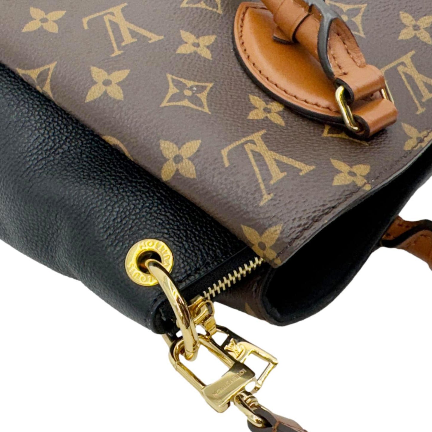 LOUIS VUITTON Vendome MM Monogram Canvas Shoulder Bag Brown