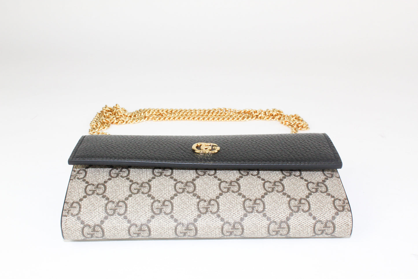 Gucci GG Marmont Chain Wallet in Black