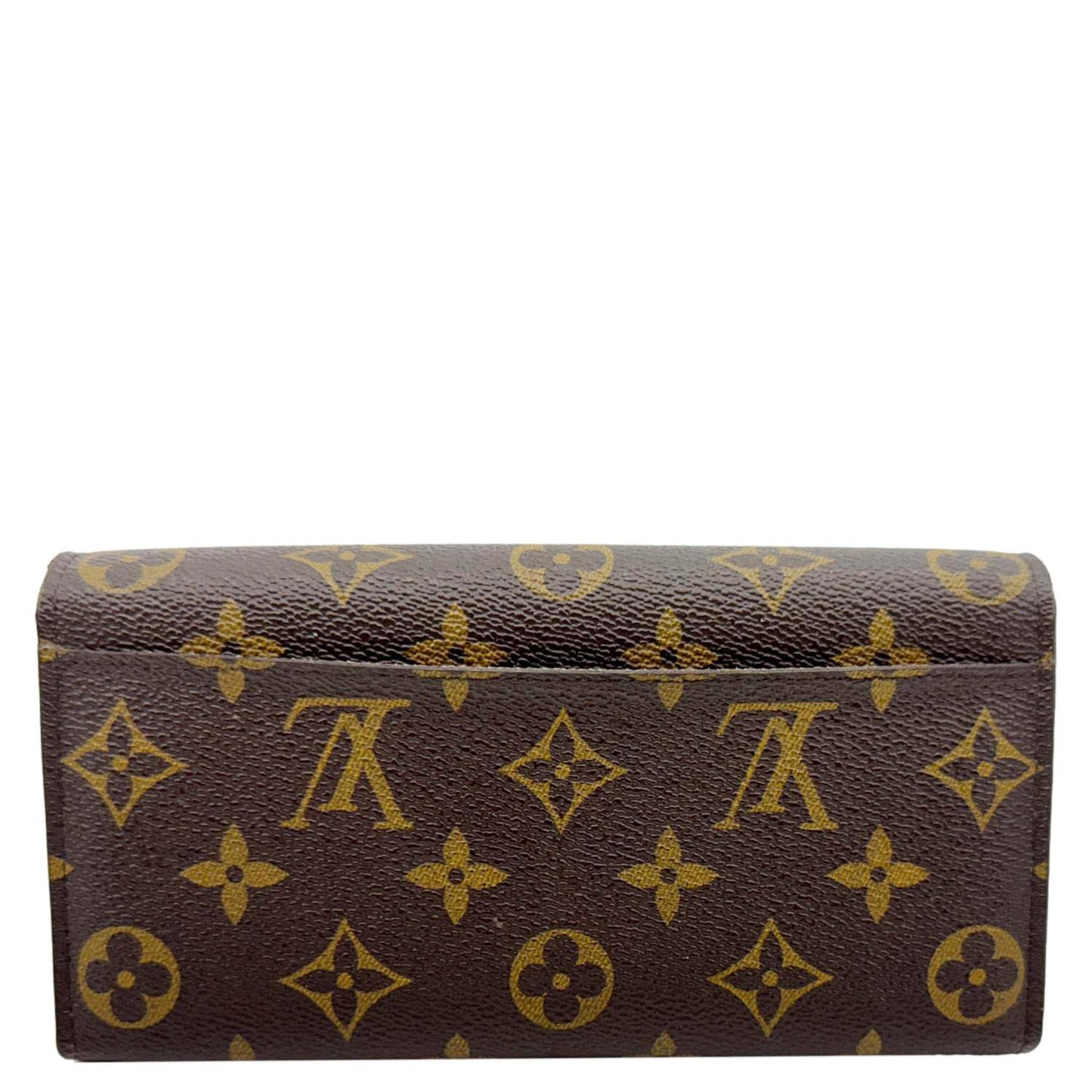 LOUIS VUITTON Sarah Monogram Canvas Wallet Brown