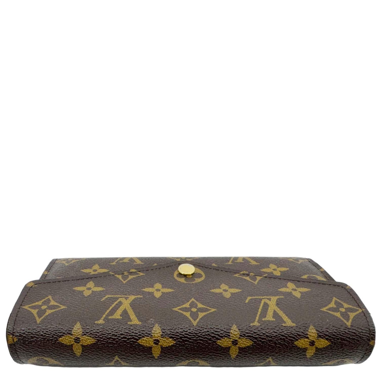 LOUIS VUITTON Sarah Monogram Canvas Wallet Brown