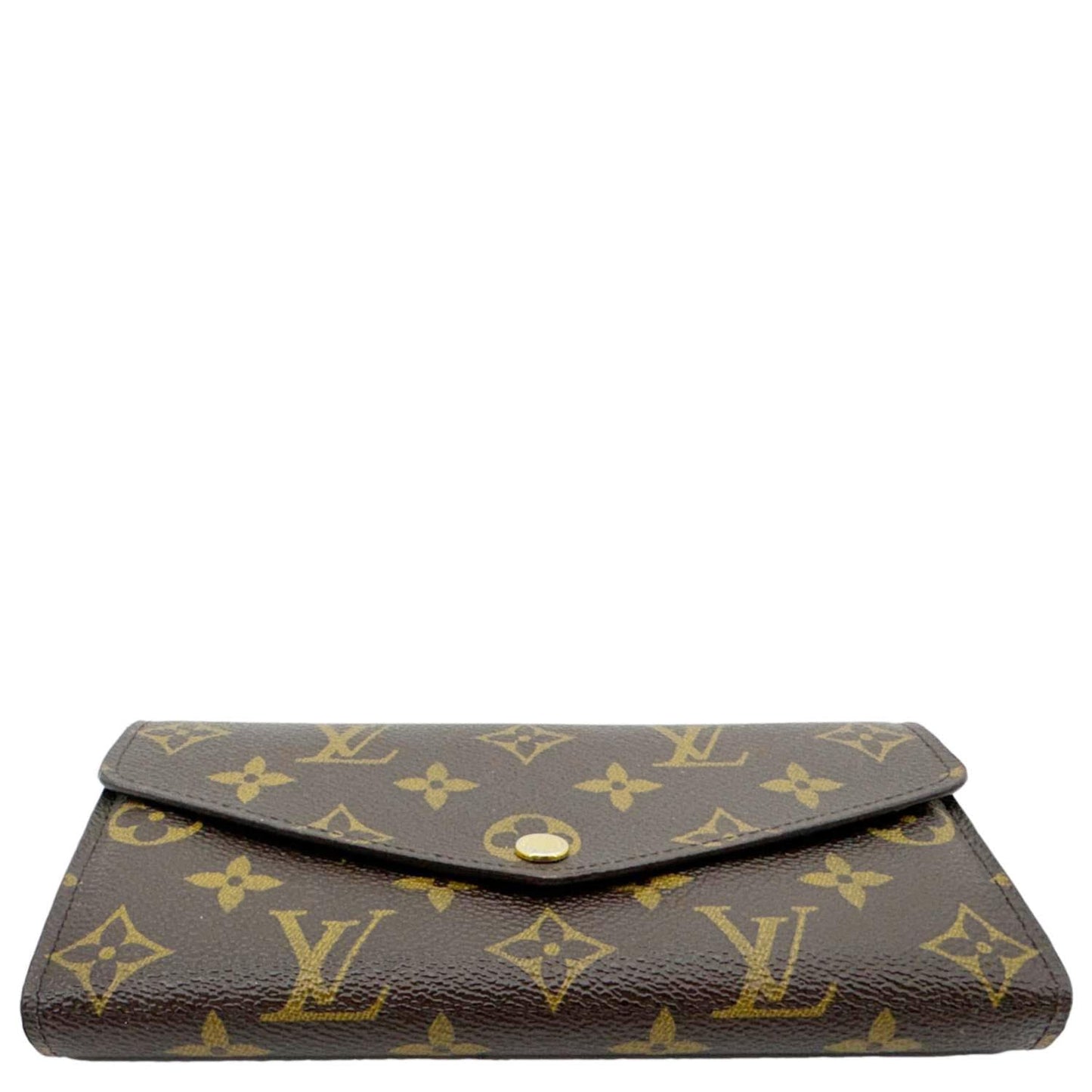 LOUIS VUITTON Sarah Monogram Canvas Wallet Brown