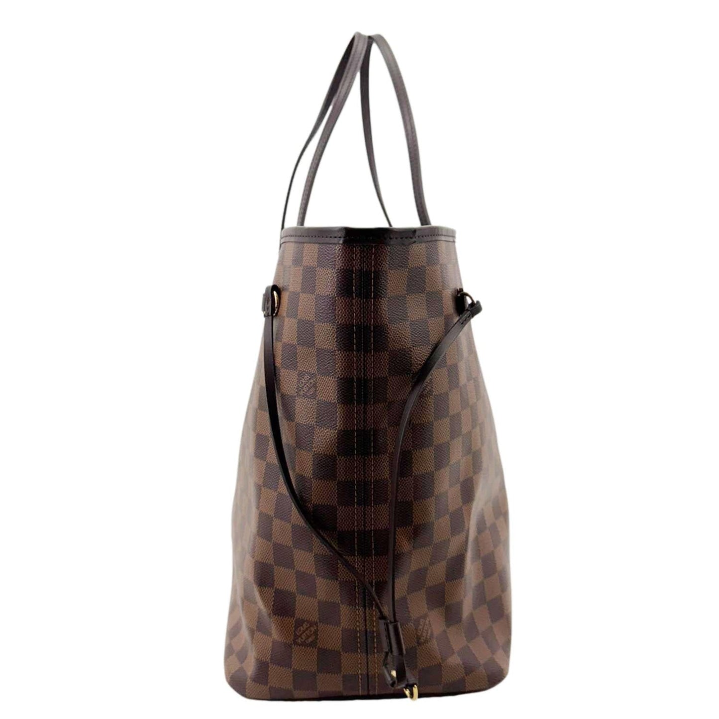 LOUIS VUITTON Neverfull GM Damier Ebene Tote Shoulder Bag Brown