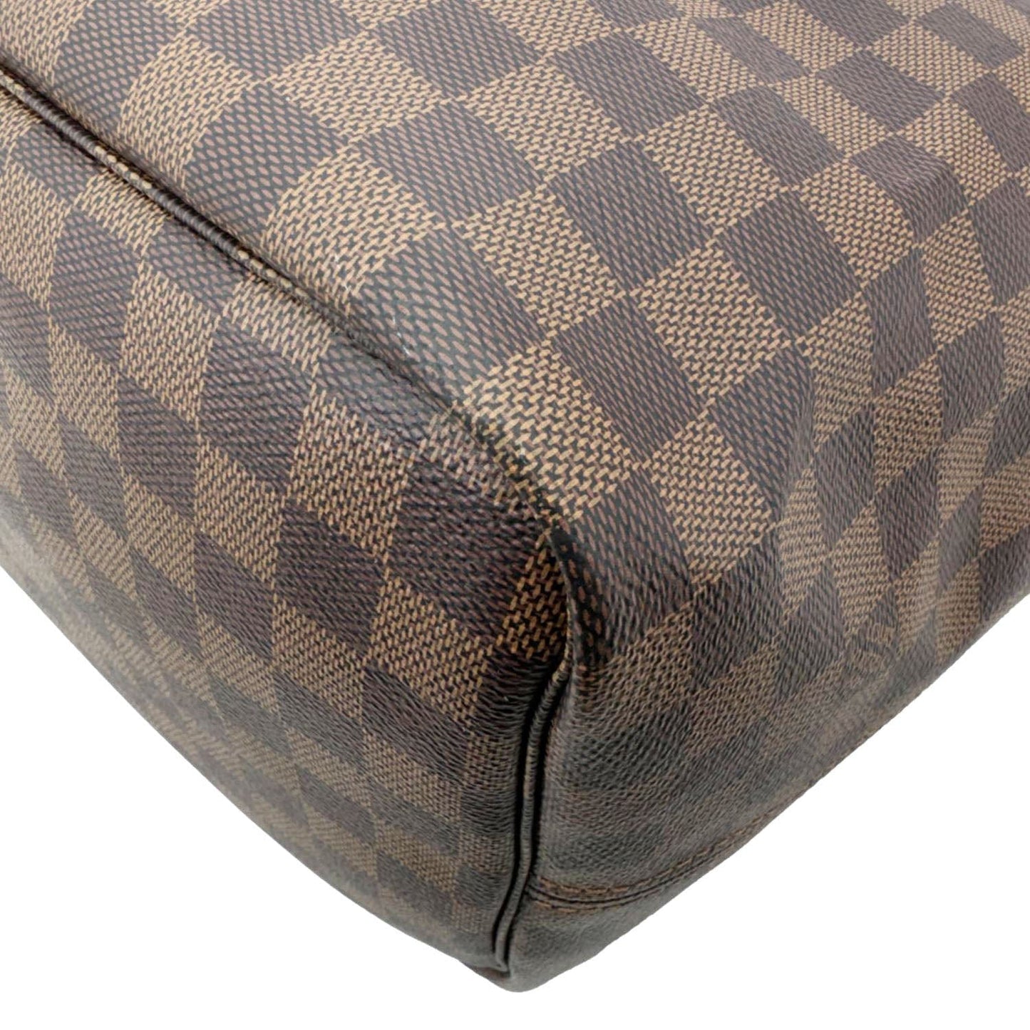 LOUIS VUITTON Neverfull GM Damier Ebene Tote Shoulder Bag Brown