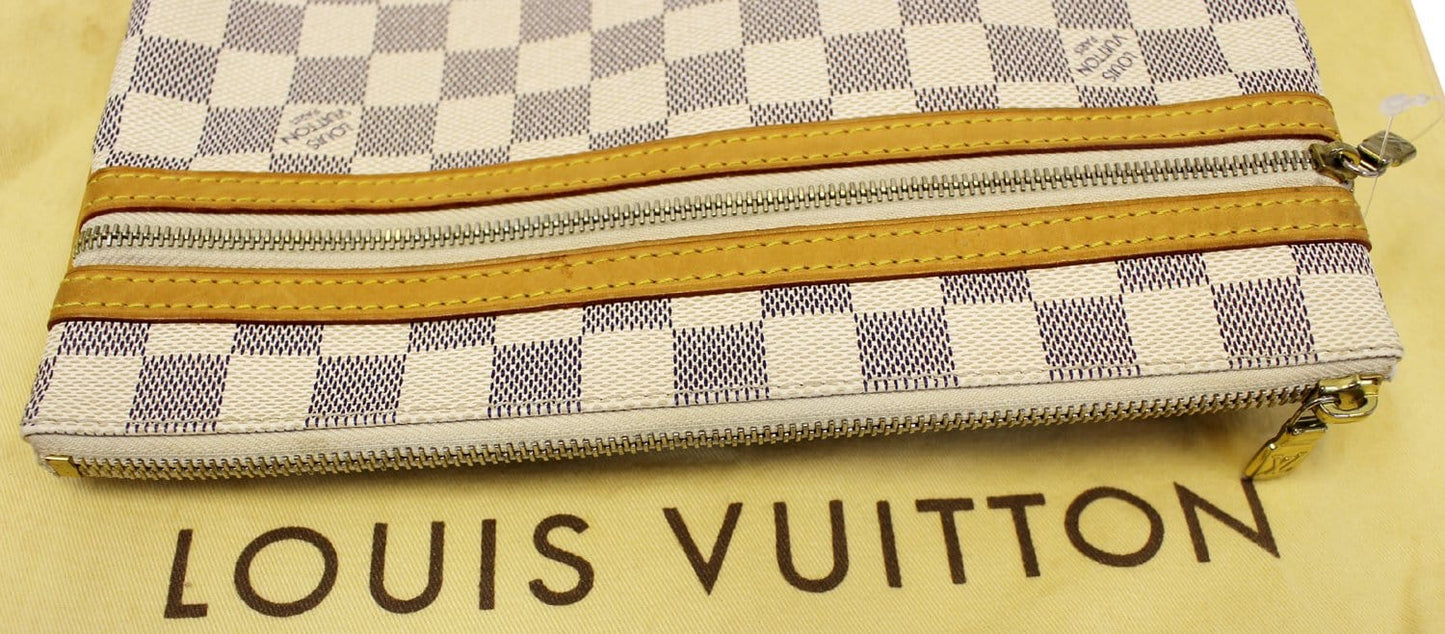 LOUIS VUITTON Damier Azur Pochette Bosphore Crossbody Bag