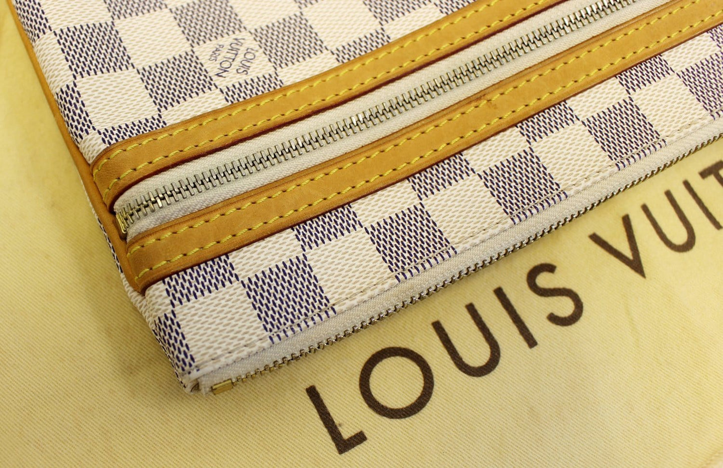 LOUIS VUITTON Damier Azur Pochette Bosphore Crossbody Bag