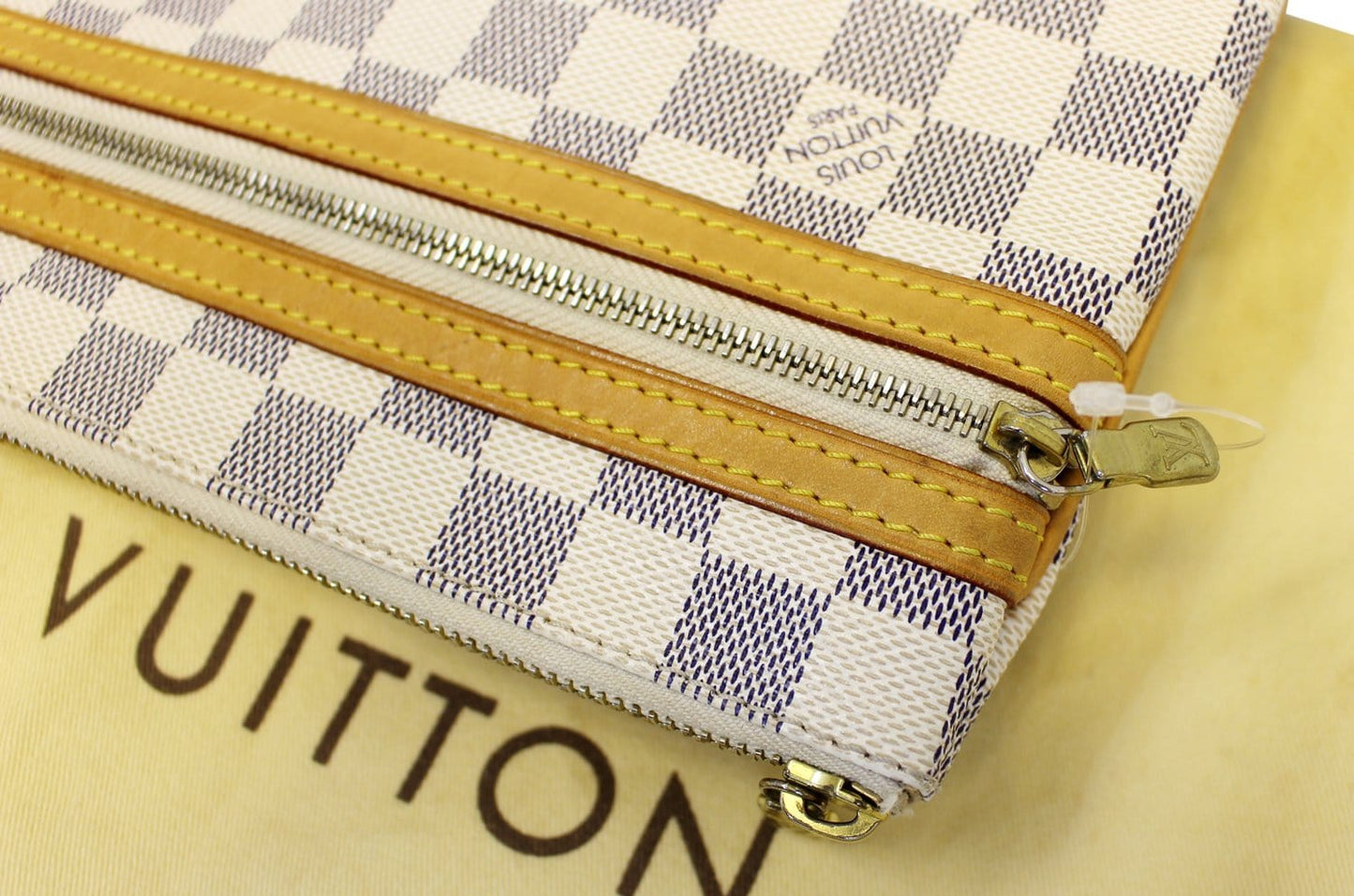 LOUIS VUITTON Damier Azur Pochette Bosphore Crossbody Bag
