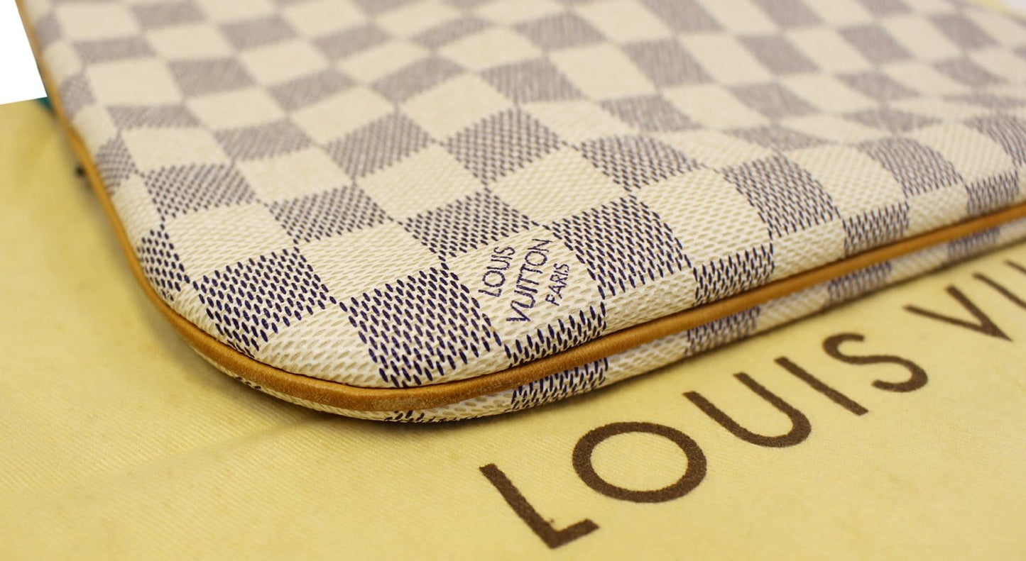LOUIS VUITTON Damier Azur Pochette Bosphore Crossbody Bag