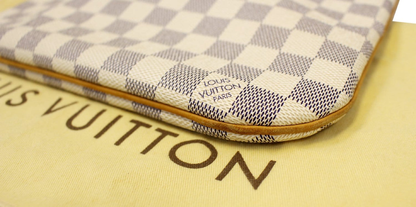 LOUIS VUITTON Damier Azur Pochette Bosphore Crossbody Bag