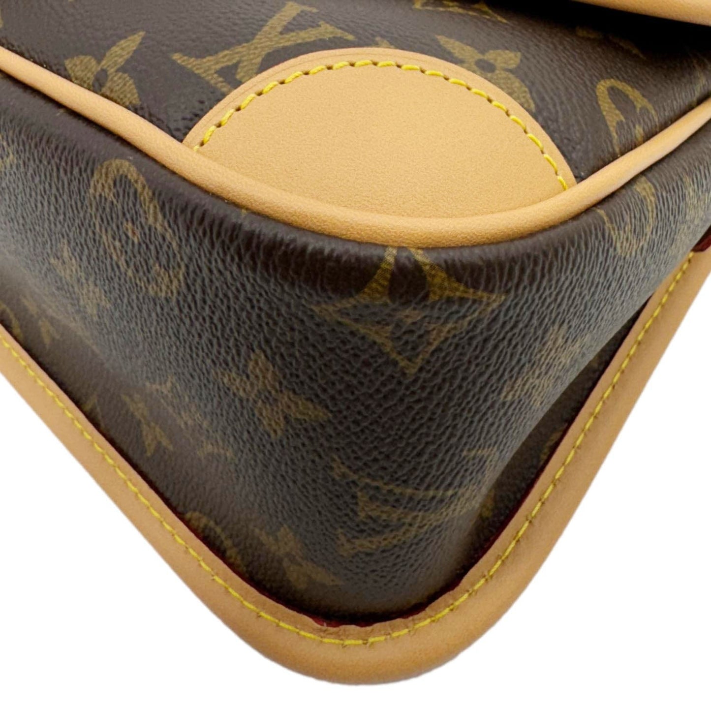 LOUIS VUITTON Diane Monogram Canvas Crossbody Bag Brown