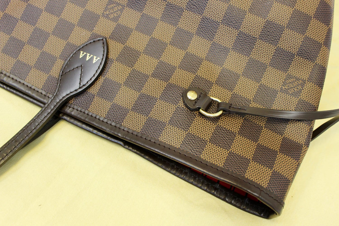 LOUIS VUITTON Damier Ebene Neverfull GM Tote Shoulder Bag