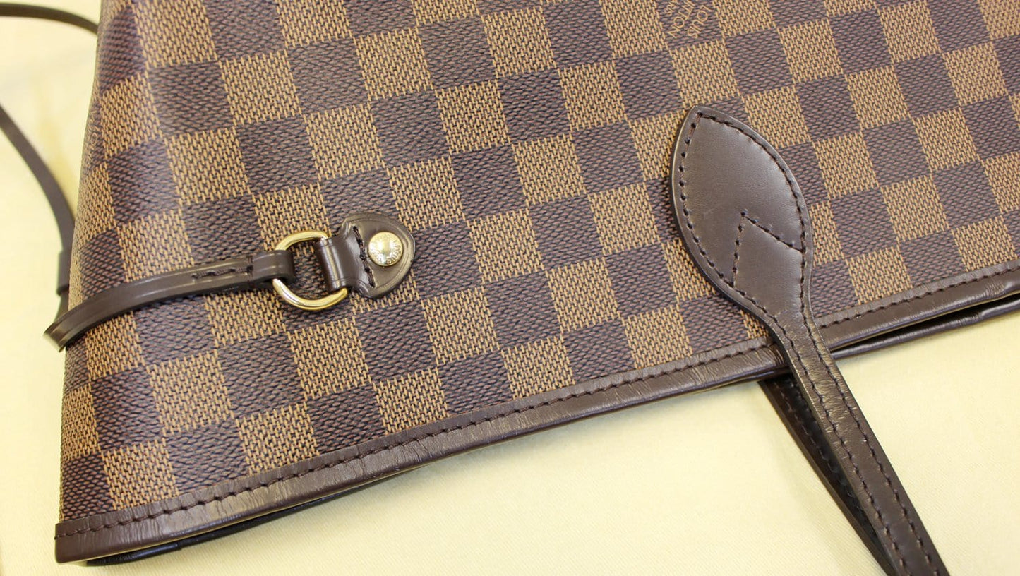 LOUIS VUITTON Damier Ebene Neverfull GM Tote Shoulder Bag