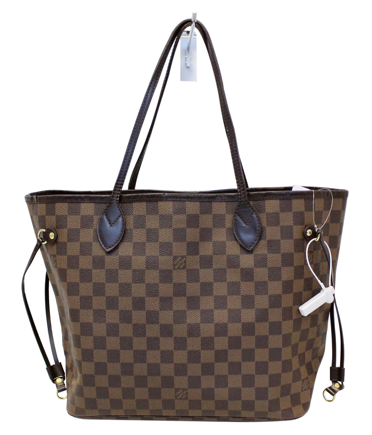 LOUIS VUITTON Damier Ebene Neverfull MM Brown Tote Bag