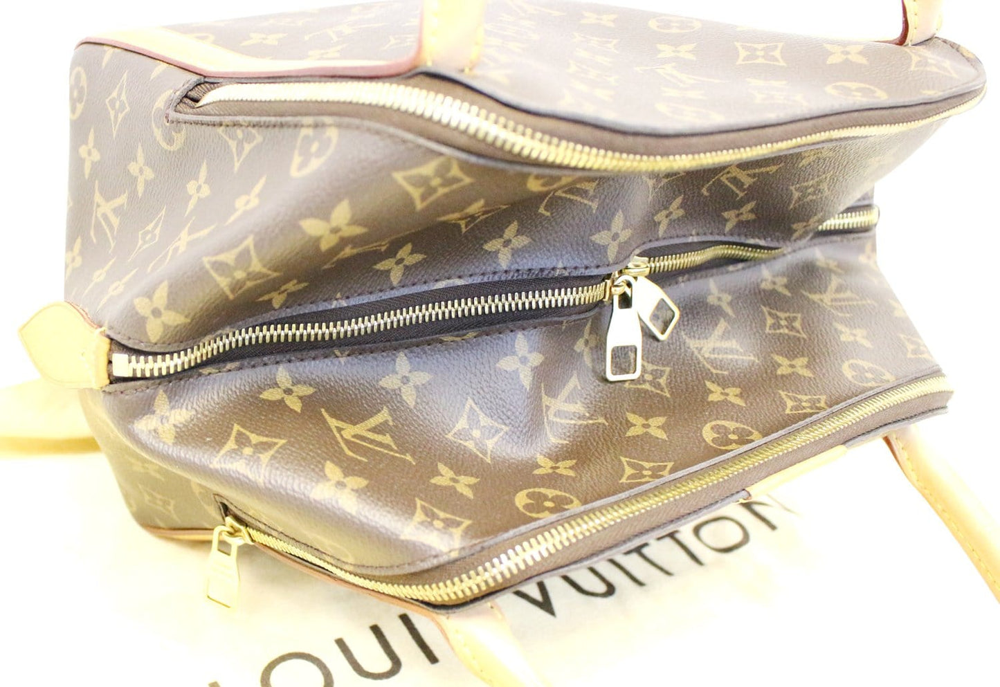 LOUIS VUITTON Monogram Brown Marais MM Satchel Bag