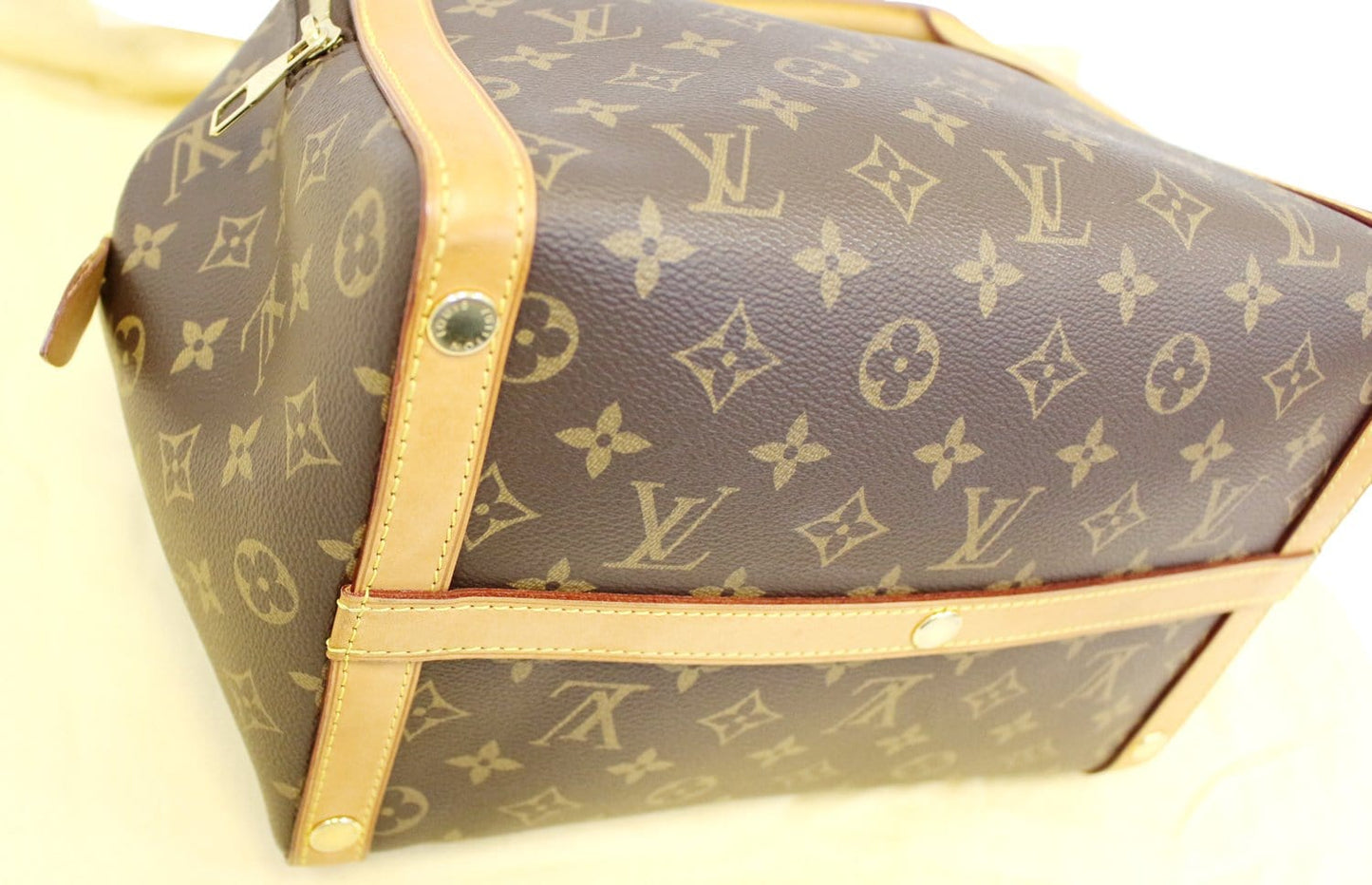 LOUIS VUITTON Monogram Brown Marais MM Satchel Bag