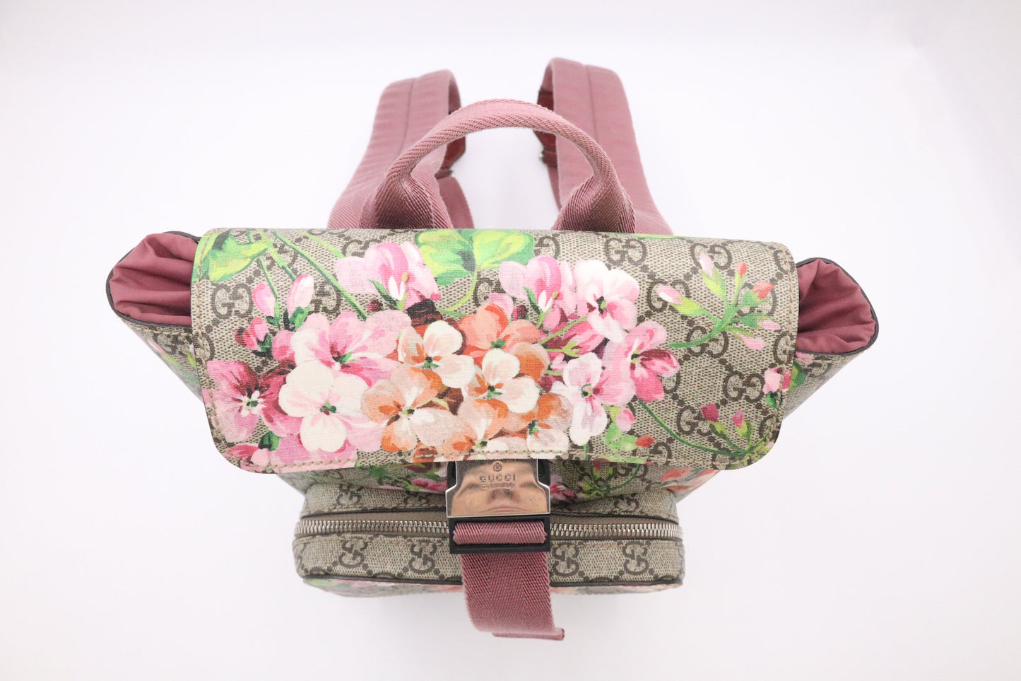 Gucci Blooms Backpack in GG Supreme Canvas
