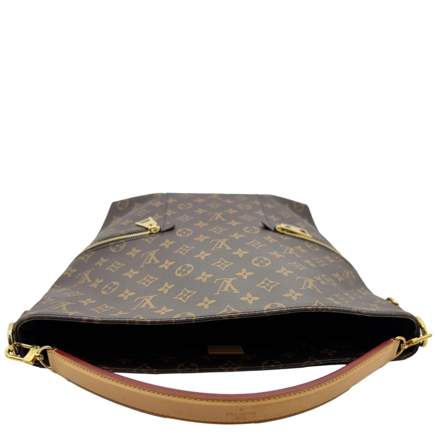 LOUIS VUITTON Melie Monogram Canvas Hobo Bag Brown