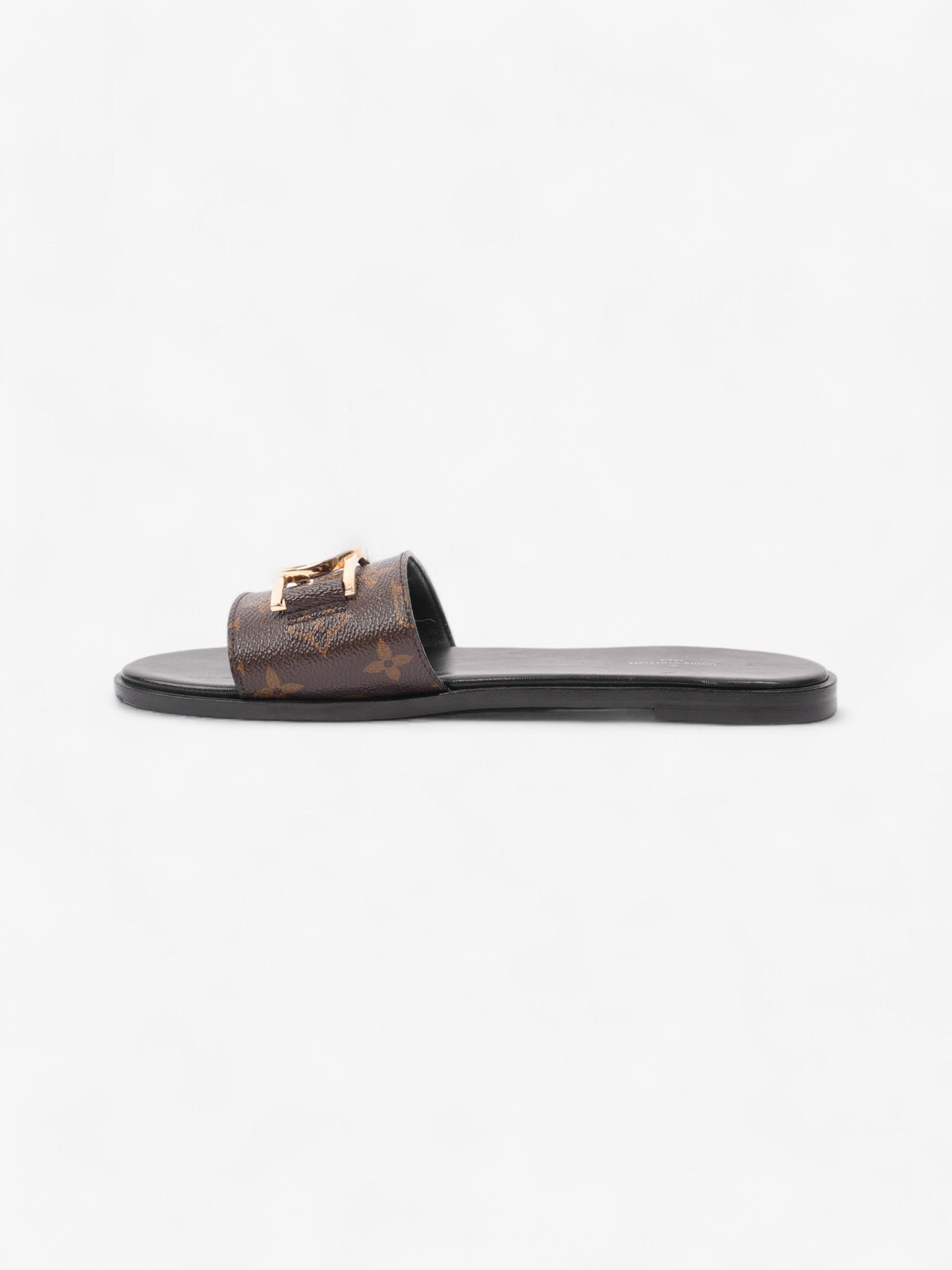 Louis Vuitton Lock It Mules Brown Monogram / Gold Coated Canvas EU 40 UK 7