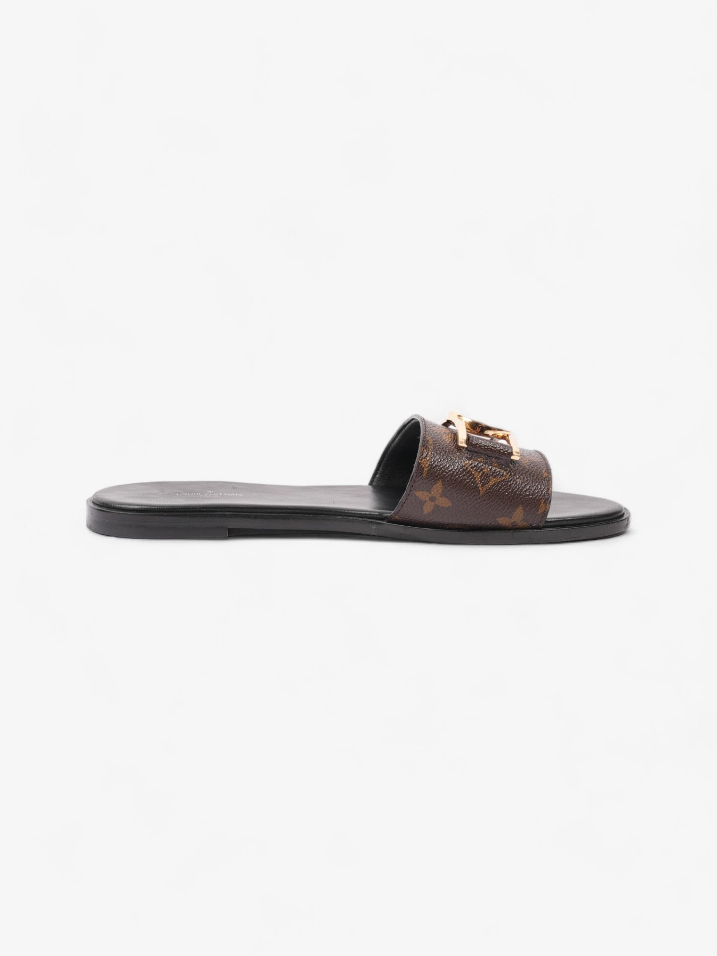 Louis Vuitton Lock It Mules Brown Monogram / Gold Coated Canvas EU 40 UK 7