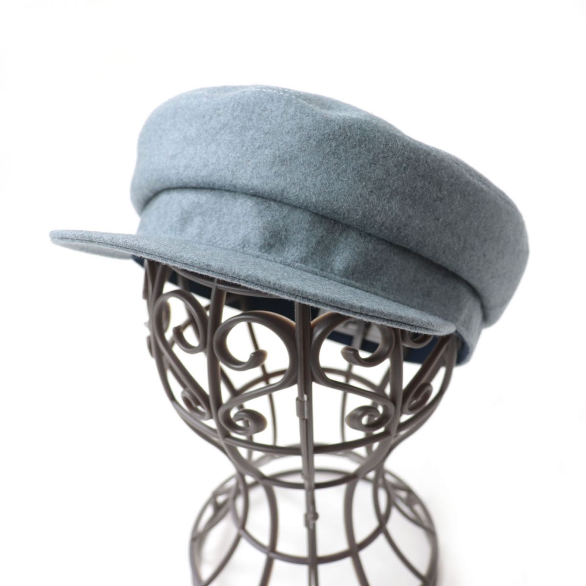 HERMES Casquette cashmere gray Women 58