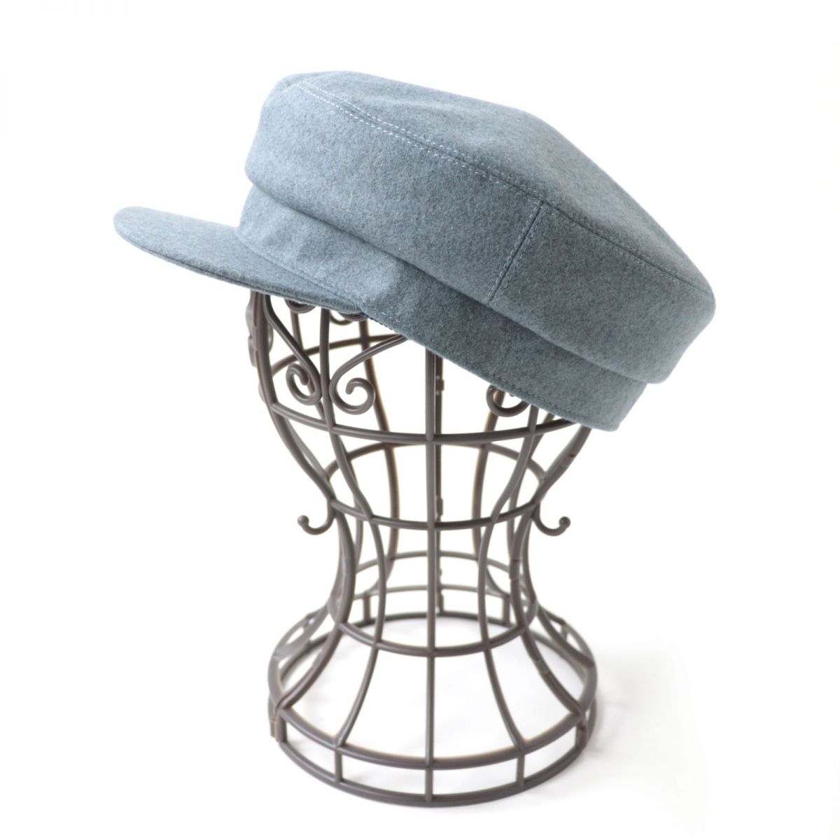 HERMES Casquette cashmere gray Women 58