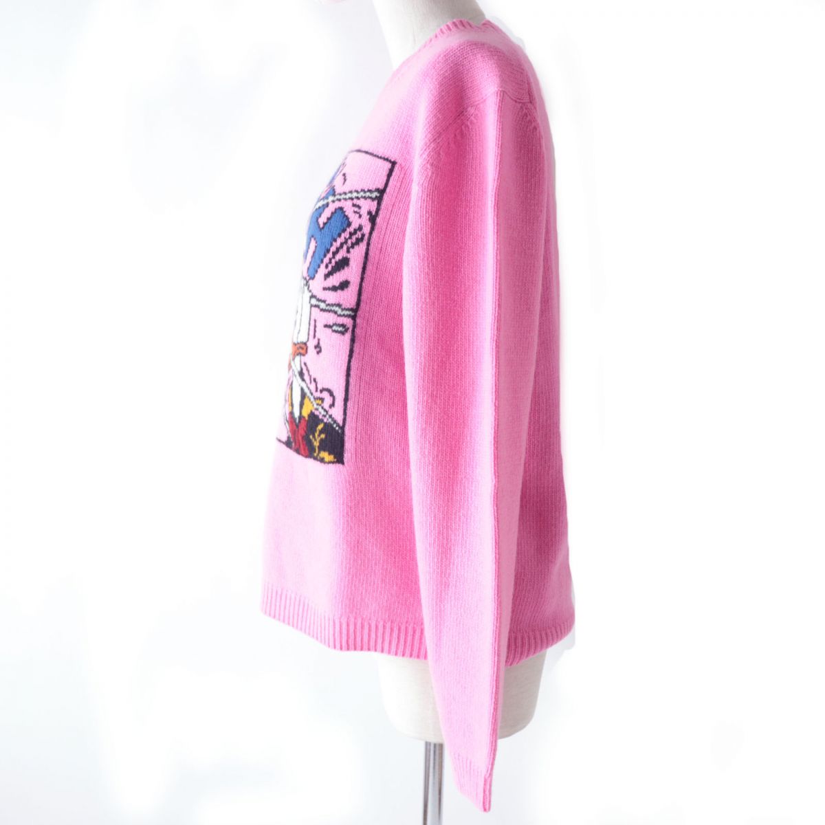 GUCCI knit Outer: 100% wool, part: 37% cotton, part: 37% rayon, part: 26% polyester pink Women S