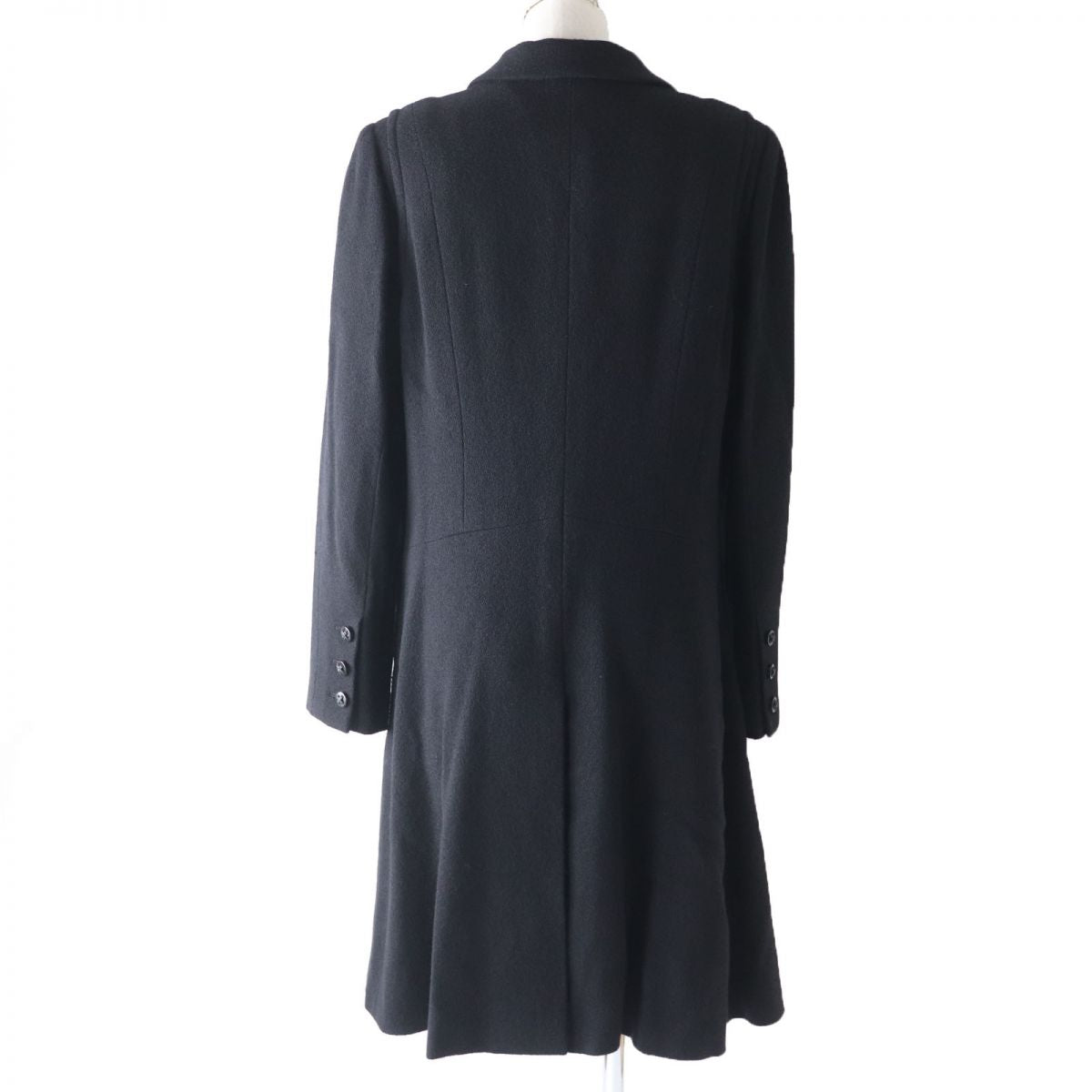 CHANEL coat Outer: 100% wool, Lining: 100% silk black Women 44