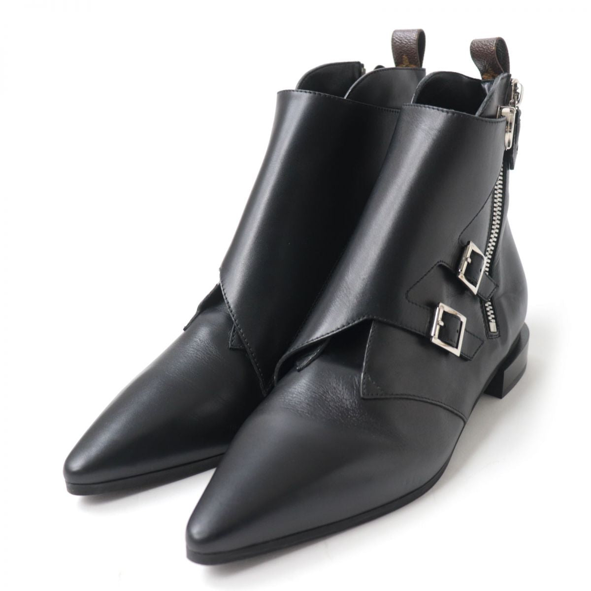 LOUIS VUITTON boots leather black Jumble Line Women 40