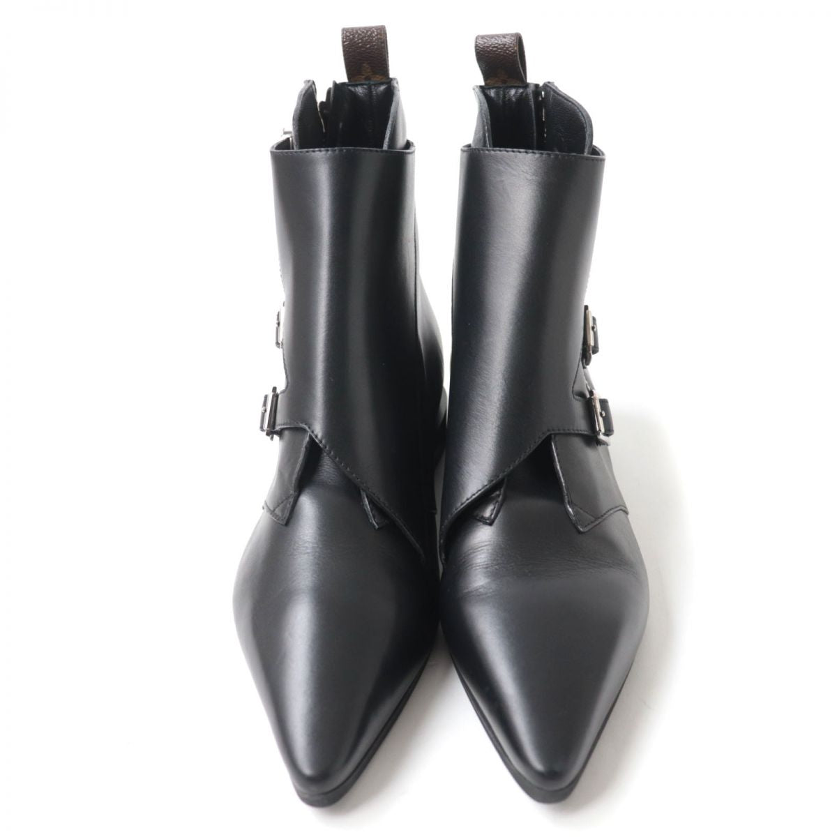 LOUIS VUITTON boots leather black Jumble Line Women 40