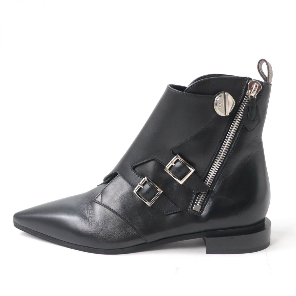 LOUIS VUITTON boots leather black Jumble Line Women 40